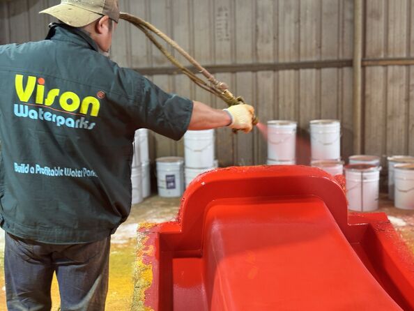 GUANGZHOU VISON INTERNATIONAL WATER PARK EQUIPMENT CO.,LTD linea di produzione in fabbrica