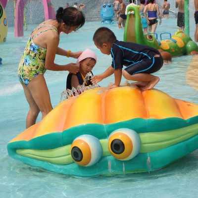 qualità  Fiberglass Water Playground Equipment Spray Shell Aqua Play For Amusement Park Games Fabbrica