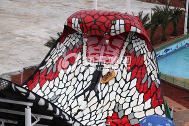 scorrevole della cobra reale della struttura galvanizzato scorrevoli del acciaio al carbonio dello stagno della vetroresina di lunghezza di 112m per il parco dell'acqua