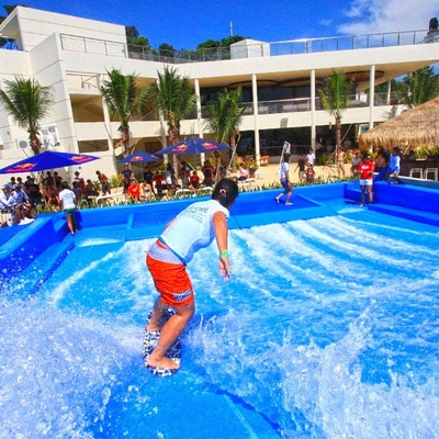 Giro dell'acqua di Flowrider dell'attrazione, singolo bordo impermeabile di scivolo di Wave del cavaliere