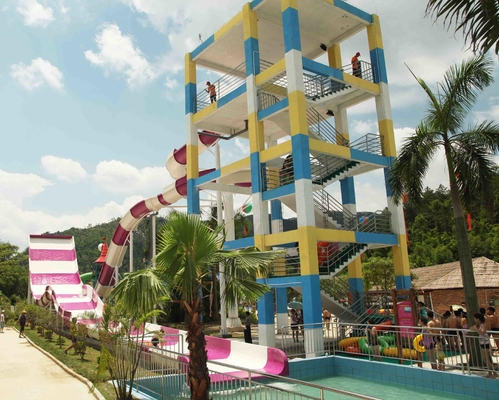Waterslides emozionanti della vetroresina della piscina dell'acqua dell'attrezzatura gigante del parco per gli adulti