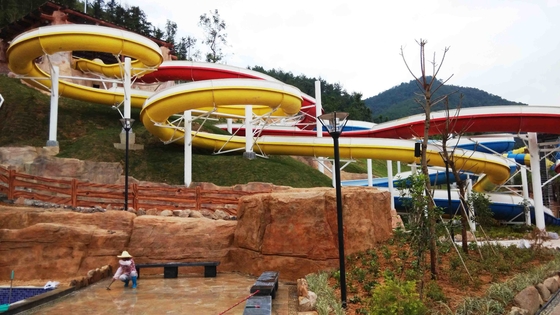 Acquascivoli di spirale del fermo FRP dell'acciaio inossidabile per il parco all'aperto gigante dell'acqua