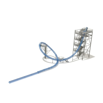 Acquascivoli della vetroresina del parco dell'acqua dello scorrevole di LoopBody dell'acqua, altezza 16m della piattaforma
