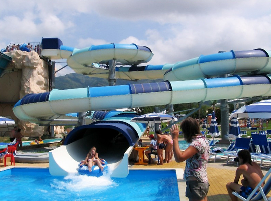gli acquascivoli dei grandi dell'acqua del gioco dell'acqua del parco bambini dell'attrezzatura con il gel di Ashland/DSM ricoprono
