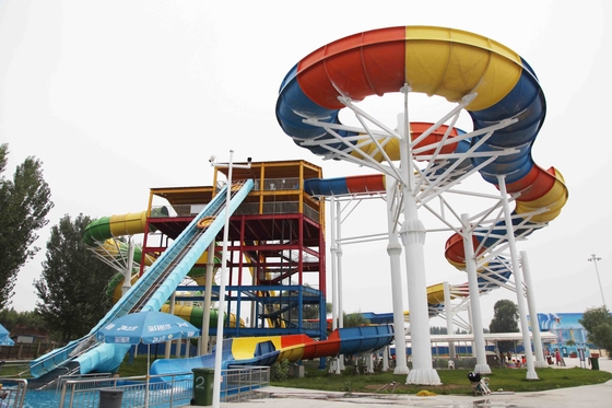 Acquascivolo durevole della vetroresina per divertimento dell'acqua di Interacetive della famiglia nel parco dell'acqua