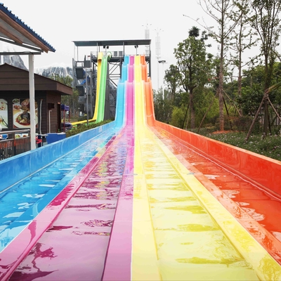 Acquascivoli commerciali dell'arcobaleno della vetroresina dei vicoli dell'OEM 3 per l'attrezzatura del parco dell'acqua
