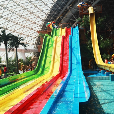 acquascivoli su ordinazione dell'arcobaleno di 13m per 6 ospiti a tempo, parco di divertimenti