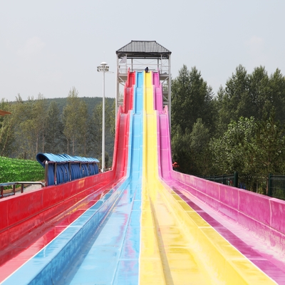 Acquascivoli commerciali dell'arcobaleno della vetroresina dei vicoli dell'OEM 3 per l'attrezzatura del parco dell'acqua