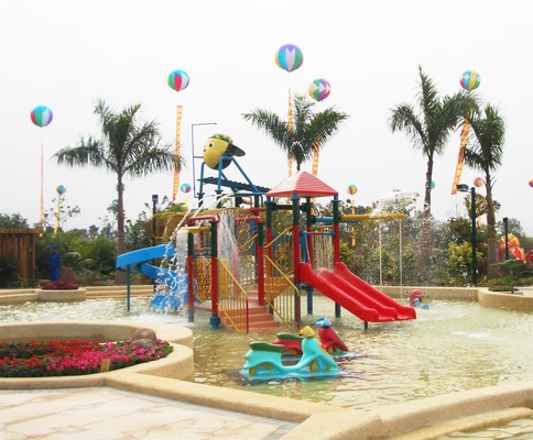 Piattaforma 21*18*9m dei giochi del parco dell'acqua della Camera dell'acqua con l'acquascivolo per divertimento della famiglia