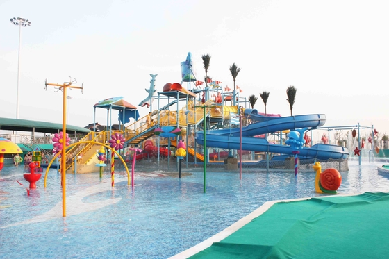 Attrazioni all'aperto del parco dell'acqua della vetroresina dei giochi del parco dell'acqua di estate per i bambini