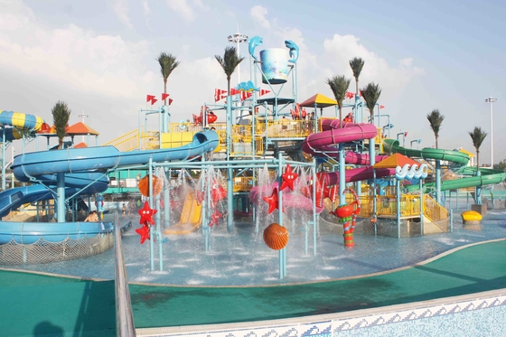Attrazioni all'aperto del parco dell'acqua della vetroresina dei giochi del parco dell'acqua di estate per i bambini