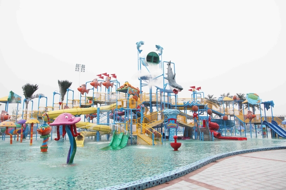 Attrazioni all'aperto del parco dell'acqua della vetroresina dei giochi del parco dell'acqua di estate per i bambini