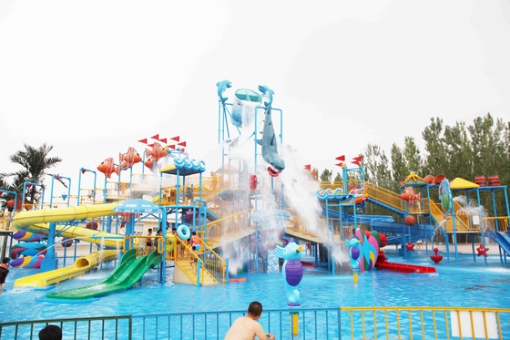 Parco a tema interattivo di divertimento dell'attrezzatura dell'acquascivolo del campo da giuoco dell'acqua