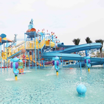 Piattaforma del campo da giuoco dell'acqua della Camera dell'acqua di Gaint con l'acquascivolo per divertimento della famiglia