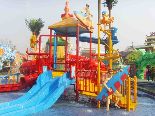 Campo da giuoco dell'acqua di parecchi dei vicoli bambini della vetroresina per configurazione del parco dell'acqua