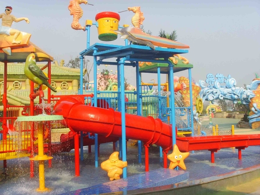 Campo da giuoco dell'acqua di parecchi dei vicoli bambini della vetroresina per configurazione del parco dell'acqua