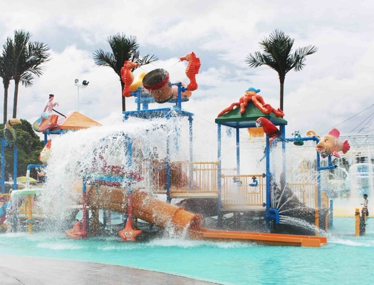I bambini da 6,5 m. innaffiano l'attrezzatura campo da giuoco dell'acqua/della Camera per la piscina