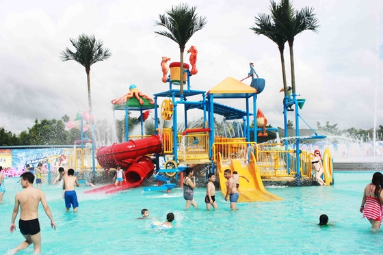 Campo da giuoco dell'acqua dei bambini di Funnuy per l'ingombro a pavimento di campo giochi dei bambini/attrezzatura 9.5*6.5m