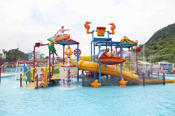 Campo da giuoco dell'acqua dei bambini di Funnuy per l'ingombro a pavimento di campo giochi dei bambini/attrezzatura 9.5*6.5m