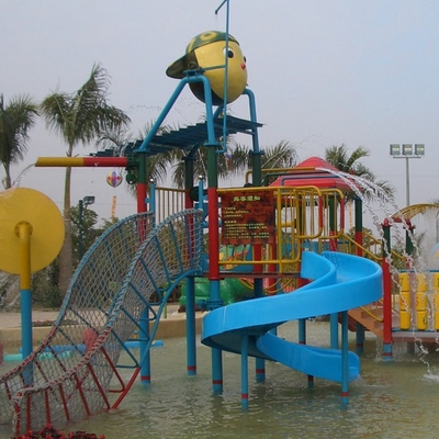 L'attrezzatura del campo da giuoco dell'acqua dei bambini di abitudine, vetroresina del gioco del divertimento dei bambini fa scorrere per il parco dell'acqua