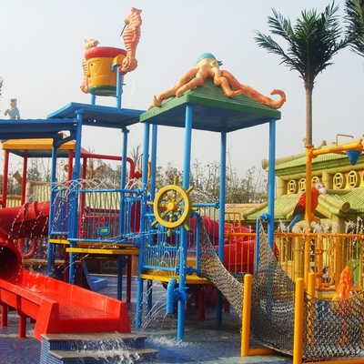 Attrezzature del parco dell'acqua, campo da giuoco dell'acqua dei bambini per 50 cavalieri 17,5 * 11 * 7m