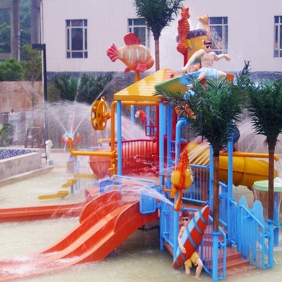 Attrezzature del parco dell'acqua, campo da giuoco dell'acqua dei bambini per 50 cavalieri 17,5 * 11 * 7m