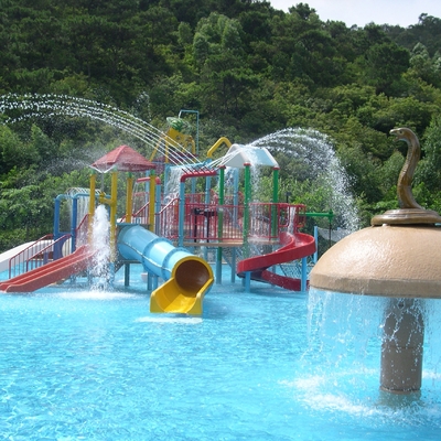 Sistema del campo da giuoco dell'acqua dei bambini della vetroresina dell'OEM, attrezzatura del gioco di piscina