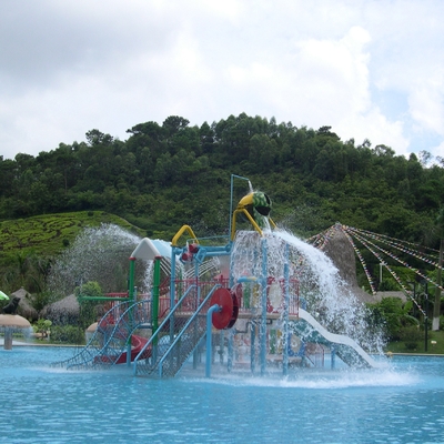 Sistema del campo da giuoco dell'acqua dei bambini della vetroresina dell'OEM, attrezzatura del gioco di piscina