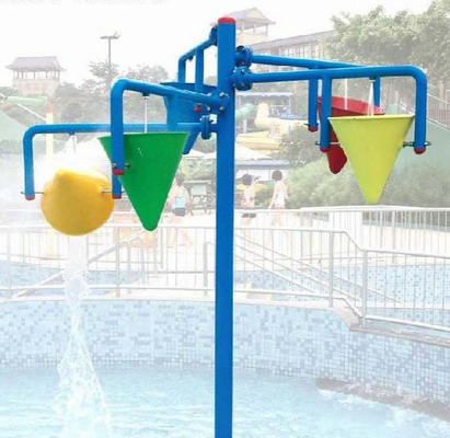 Campo da giuoco variopinto dell'attrezzatura del parco dello spruzzo della carpa/acqua dei bambini