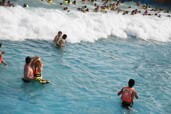Attrezzatura dello stagno di Wave del parco dell'acqua, macchina per le onde di Waterpark per divertimento della famiglia