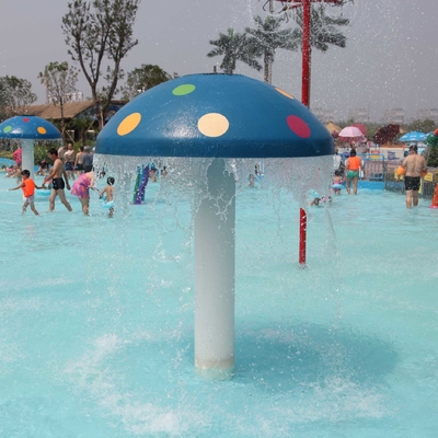 Attrezzatura su misura di Waterpark del fungo dello spruzzo della vetroresina/PVC per i giochi dei bambini