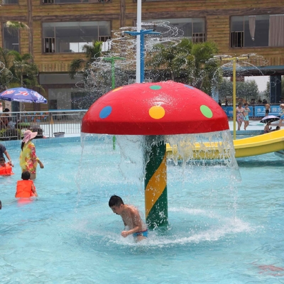 Attrezzatura su misura di Waterpark del fungo dello spruzzo della vetroresina/PVC per i giochi dei bambini