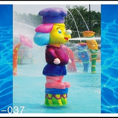 Attrezzatura del parco dello spruzzo di Sprayground dell'acqua, parco a forma di dell'acqua del gioco dell'acqua del fumetto della scimmia