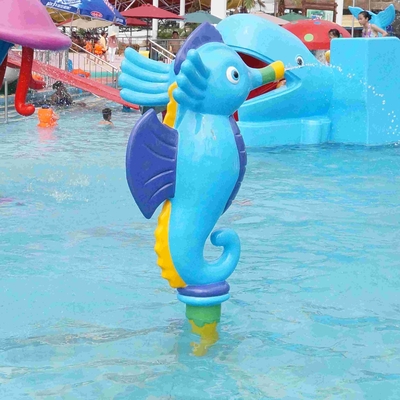 Attrezzatura del parco dello spruzzo dei bambini, ippocampo del fumetto dello spruzzo dei giochi dell'acqua per il parco dell'acqua