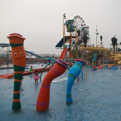 L'acqua su misura del parco dello spruzzo del cartone della carpa parcheggia l'attrezzatura per divertimento bambini/dei bambini