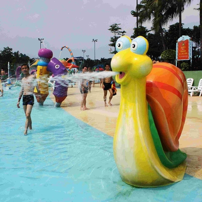 Attrezzatura del parco dello spruzzo del gioco dell'acqua della vetroresina con l'animale del fumetto a forma di