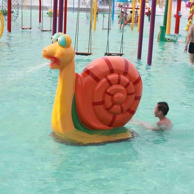 Attrezzatura del parco dello spruzzo del gioco dell'acqua della vetroresina con l'animale del fumetto a forma di