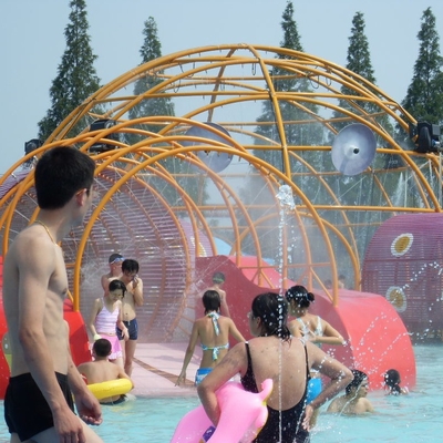 Il parco dello spruzzo del PVC struttura l'attrezzatura del campo da giuoco con profondità di acqua di 0.3~0.6m