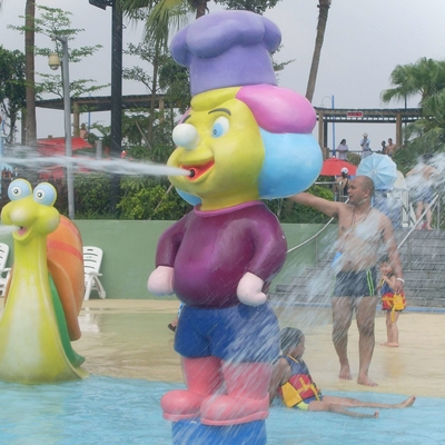 Statua della vetroresina usata per sviluppare waterpark, attrezzatura del parco dell'acqua