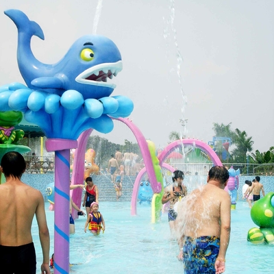 Giocattolo divertente della balena dello spruzzo dell'attrezzatura del parco dello spruzzo per i giochi dell'acqua del gioco