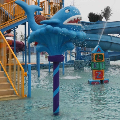 Gioco per i bambini, attrezzatura dell'acqua dello spruzzo del parco dell'acqua della vetroresina di stile del fumetto da vendere