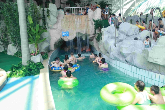 Fiume pigro dei centri di villeggiatura del parco all'aperto dell'acqua, attrezzatura di Waterpark per il parco dell'acqua di tema