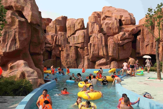 La profondità pigra di larghezza 1m di 3M-6m della piscina del fiume del parco materiale dell'acqua dell'aeratore/ha personalizzato l'acquascivolo