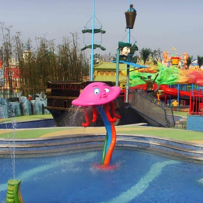 Parchi su misura dell'acqua della vetroresina dell'attrezzatura del parco dello spruzzo del polipo per i bambini