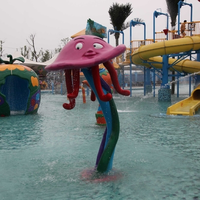 Parchi su misura dell'acqua della vetroresina dell'attrezzatura del parco dello spruzzo del polipo per i bambini