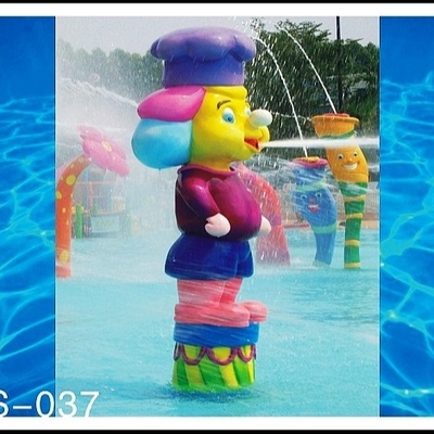 Parco dell'acqua del gioco dell'acqua di Sprayground dell'acqua, attrezzatura a forma di del parco dello spruzzo del fumetto della scimmia