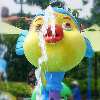 Parco dell'acqua del gioco dell'acqua di Sprayground dell'acqua, attrezzatura a forma di del parco dello spruzzo del fumetto della scimmia