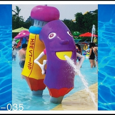 La vetroresina, PVC scherza le attrezzature di Waterpark della ricreazione, attrezzatura del parco dello spruzzo della matita