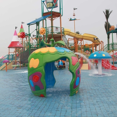 Attrezzatura del parco dello spruzzo dell'OEM, acqua Spraygrounds del gioco dell'acqua dello spruzzo della canna della vetroresina per il parco dell'acqua dei bambini