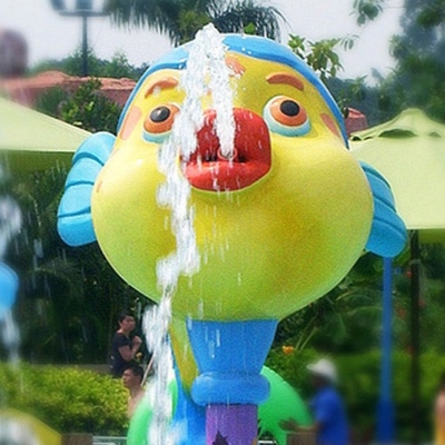Piccolo gioco dell'acqua dell'elefante dello spruzzo, struttura del gioco delle fontane dell'acqua, attrezzatura del parco dello spruzzo